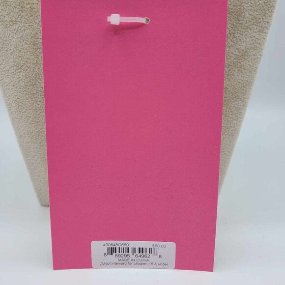 Betsey Johnson Pink Bear Key Ring Handbag Charm NWT!  NEW! - Picture 3 of 8